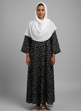 Front open lightweight georgette abaya