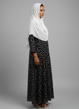 Front open lightweight georgette abaya