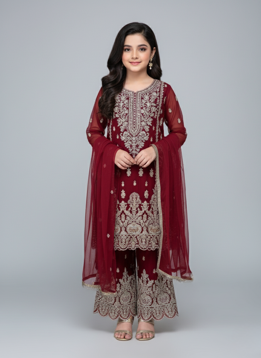 3 PC Girl Prty wear sharara dress