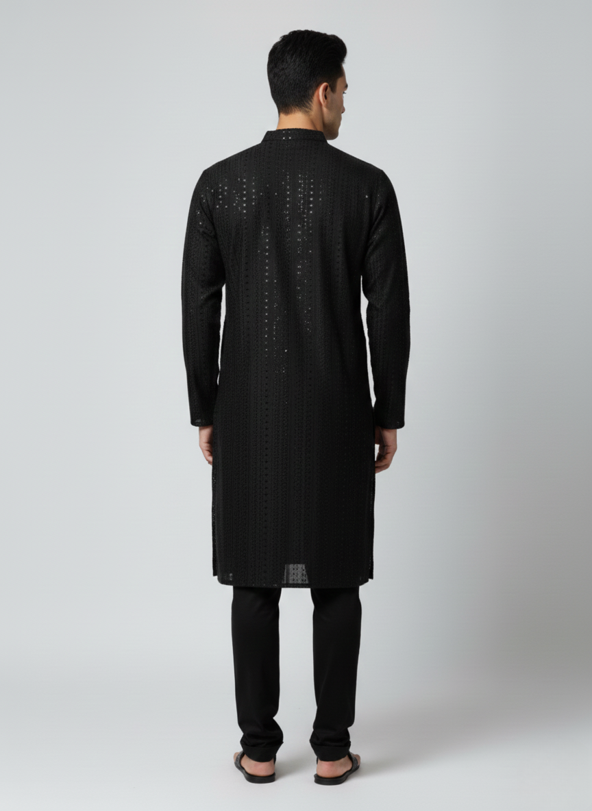 2 pc fancy katan silk kurta trouser