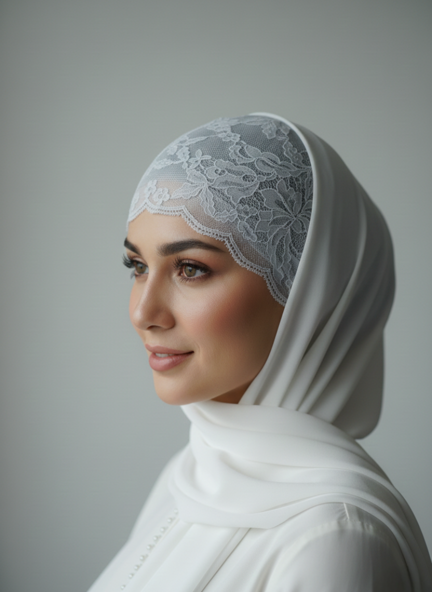 Net hijab cap