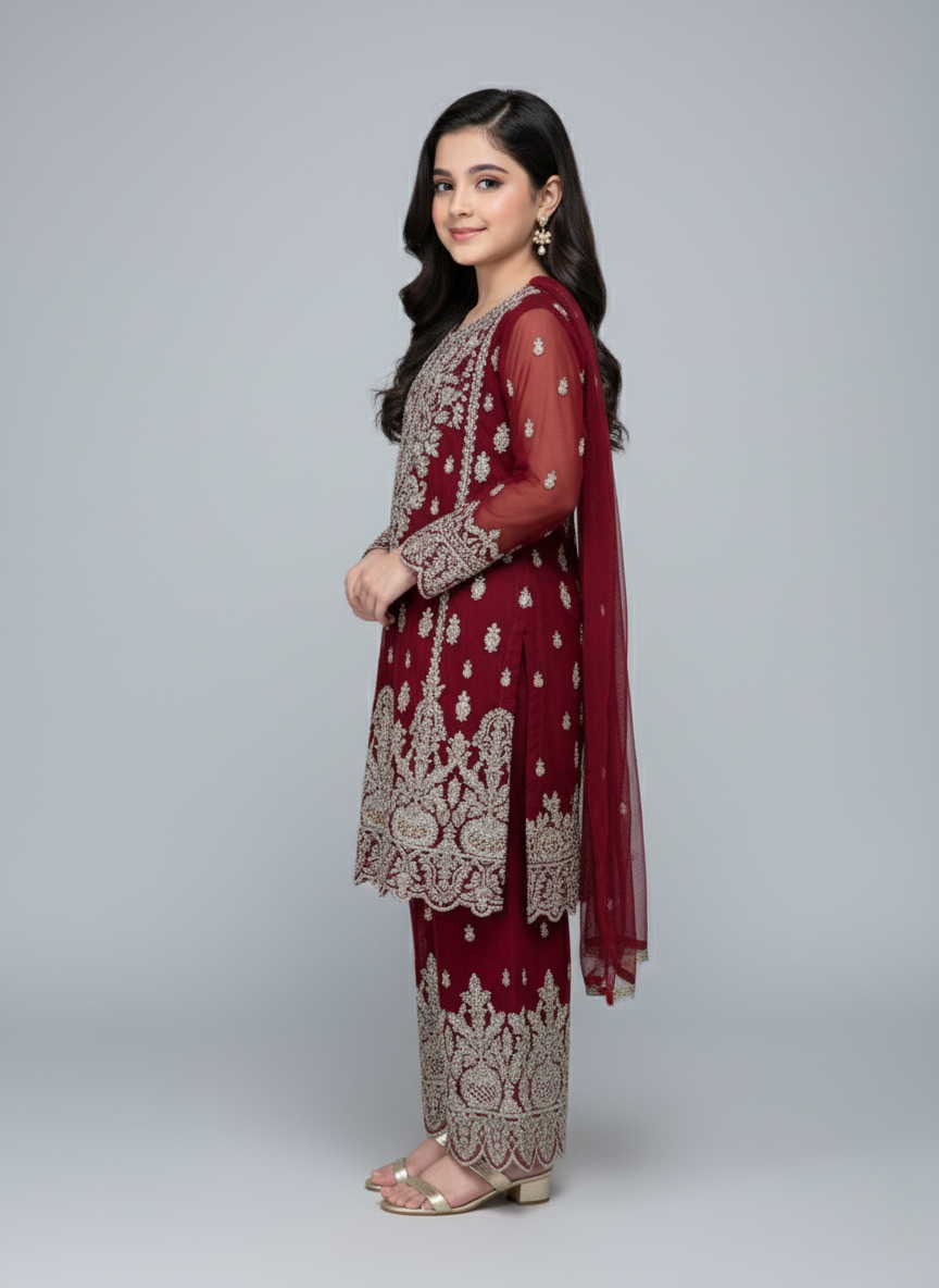 3 PC Girl Prty wear sharara dress