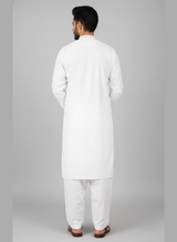 Fine wash and wear dress with embroidery on front