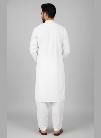 Fine wash and wear dress with embroidery on front