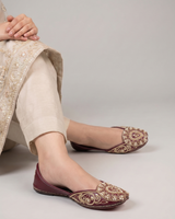 Leather Embroidered Khussa