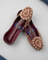 Leather Embroidered Khussa