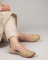 Leather Embroidered Khussa