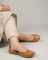 Leather Embroidered Khussa