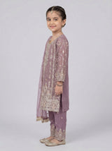 3 pc cotton net dress