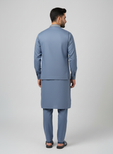 3 pc wash and wear Kurta Trouser with waist coat