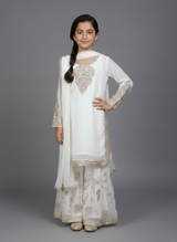 3 pcs Girls Party Wear Gharara