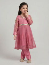 2 pcs chiffon frock.
