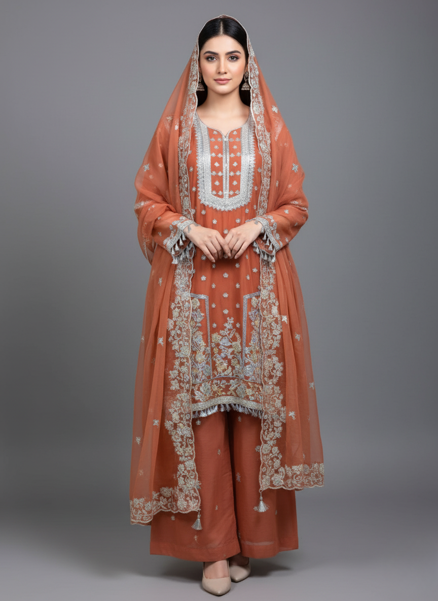 3 PCs Chiffon Dress in USA