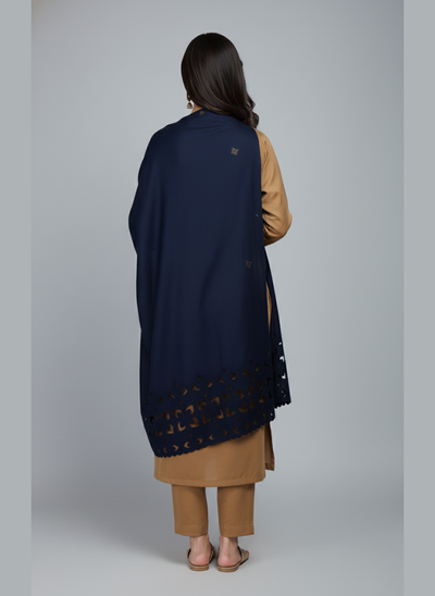 3 pcs Marina dress with woolen cutwork shawl