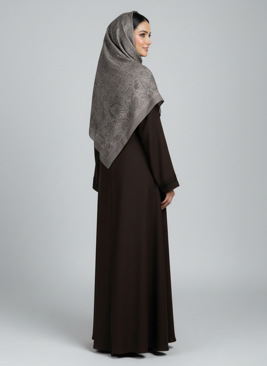 Stone Work Abaya
