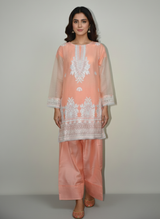 3 pcs cotton dress with Farshi shalwar
