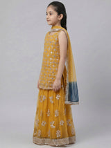 3 pc cotton net Sharara