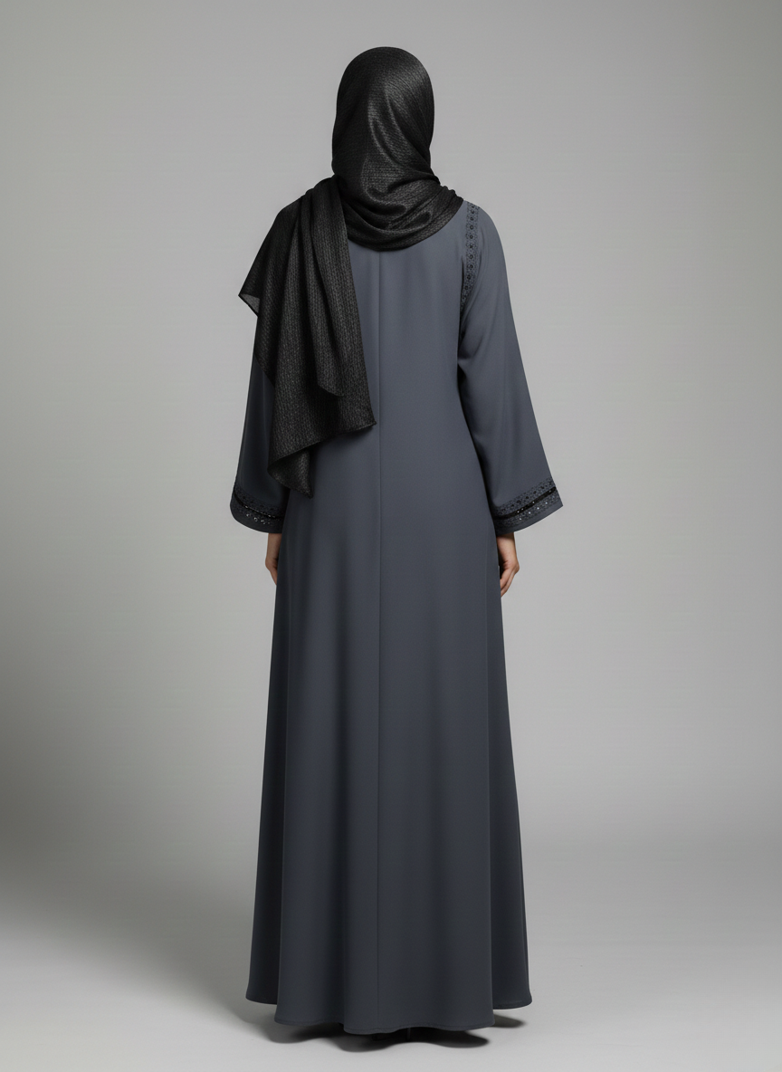 Stone Work Abaya