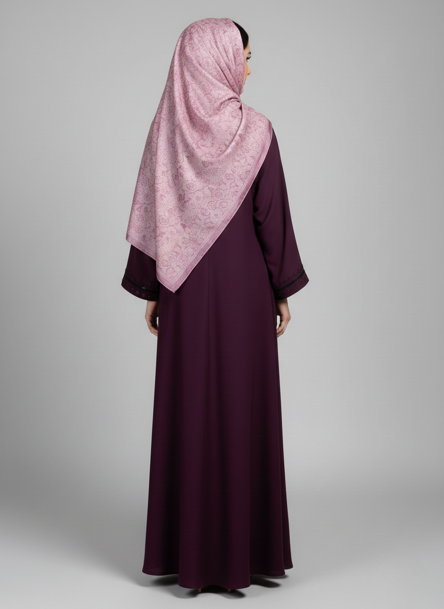 Stone Work Abaya