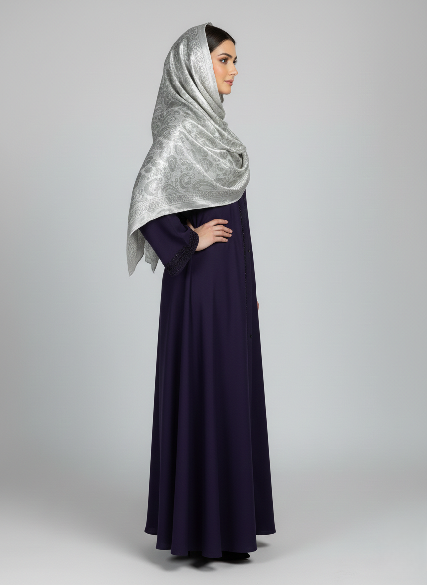 Stone Work Abaya