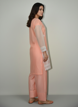 3 pcs cotton dress with Farshi shalwar