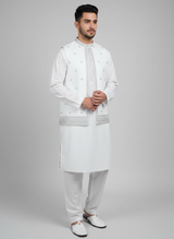 3 PC Qameez shalwar with waist coat