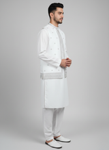 3 PC Qameez shalwar with waist coat