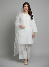 3 pcs cotton dress with Farshi shalwar