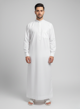 Wash and wear thobe with embroidery