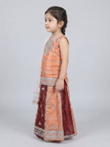 3 pc kids Sheesha silk lehnga