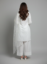 3 pcs cotton dress with Farshi shalwar