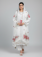 Maria B Embroidered and chikan kari Lawn
