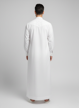 Wash and wear thobe with embroidery