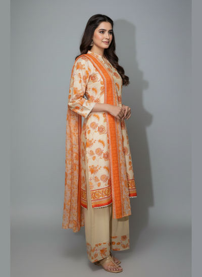 3 Pc SAYA Farshi Shalwar