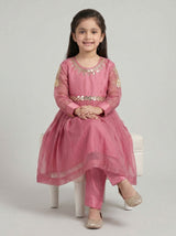 2 pcs chiffon frock.