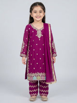 3 pc kids chiffon dress