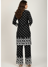 2 PC Printed Linen Dress