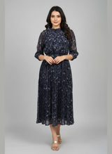 Printed western look long pret