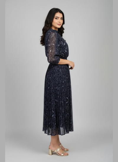 Printed western look long pret