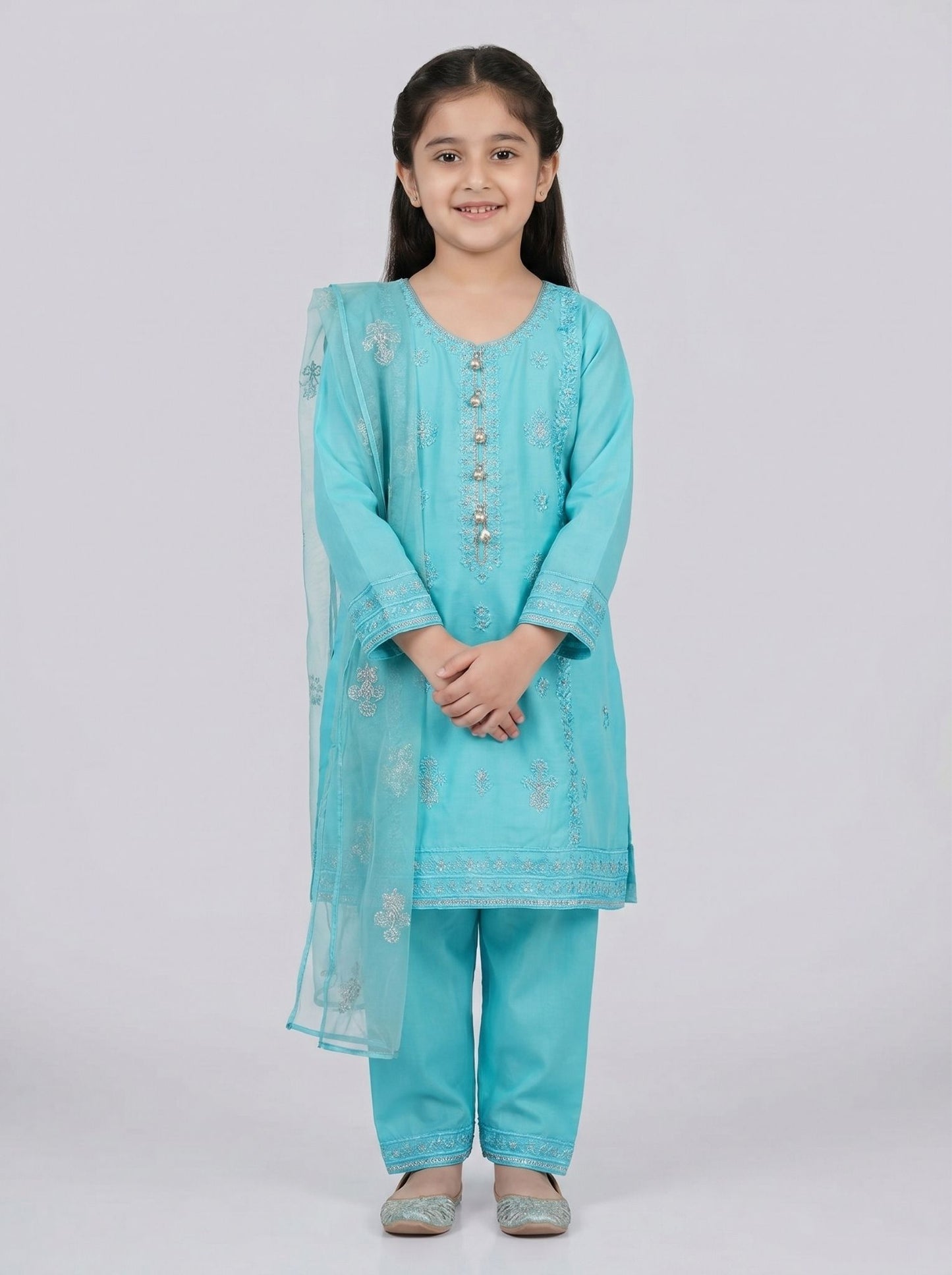 3 pcs kids cotton dress