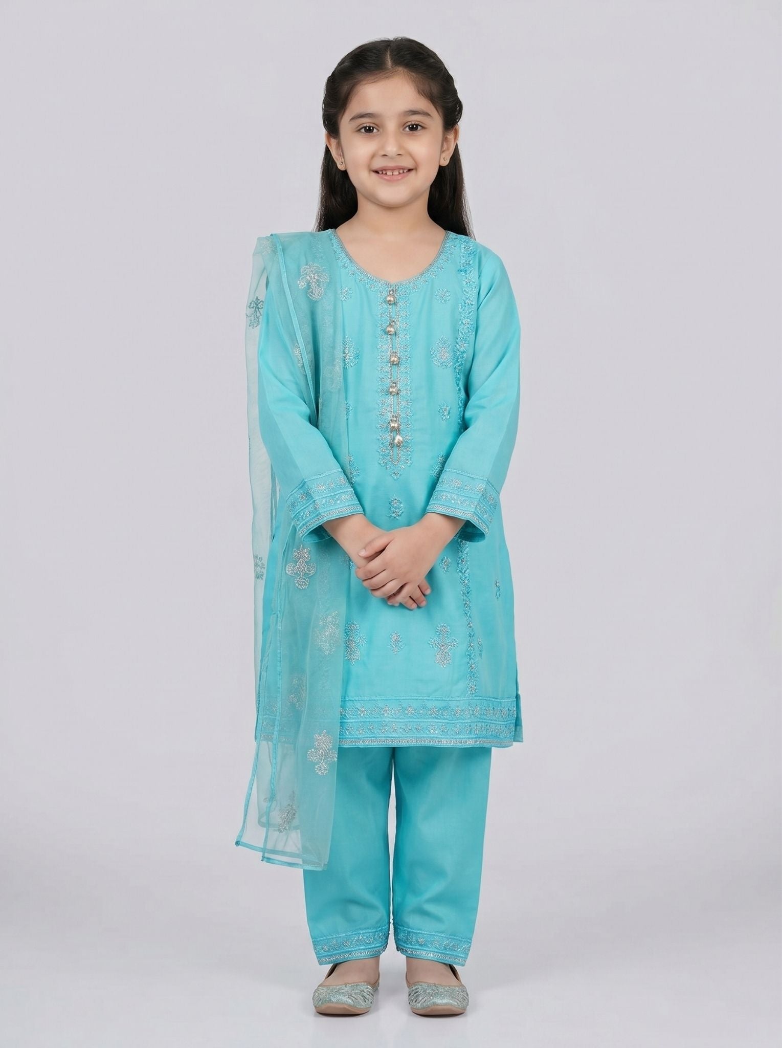 3 pcs kids cotton dress