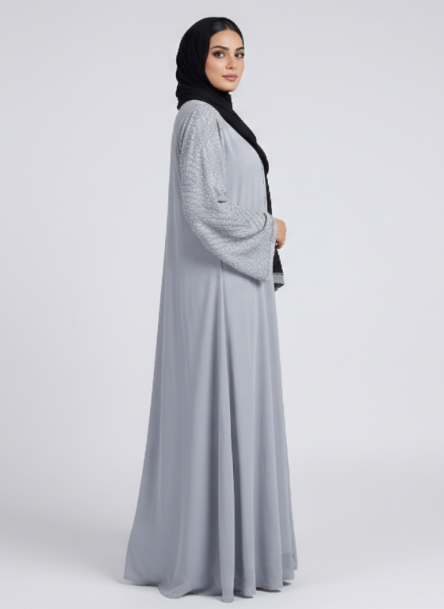 Stone Work Abaya