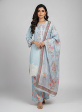 3 pcs embroidered Khadder dress