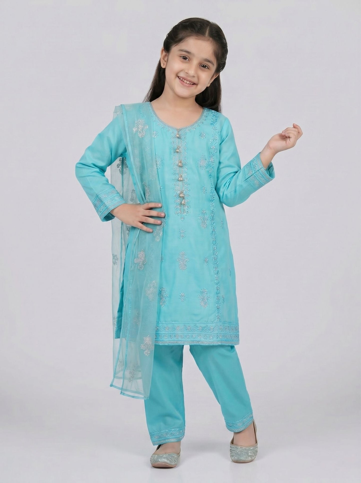 3 pcs kids cotton dress