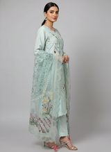 Crimson Embroidered Chicken Kari Lawn 3pc dress