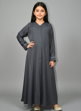 Kids Abaya on Nida fabric