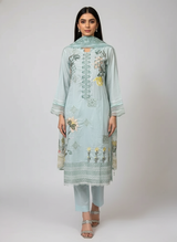 Crimson Embroidered Lawn 3pc dress