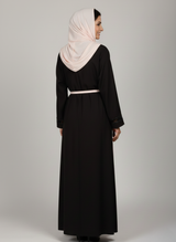 Front open Stitched gown on Nida Fabric