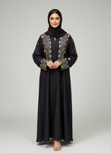 Plain Embroidered Abaya