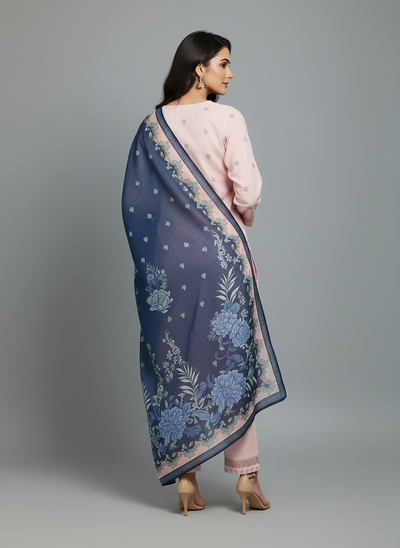 3 pcs embroidered Khadder dress